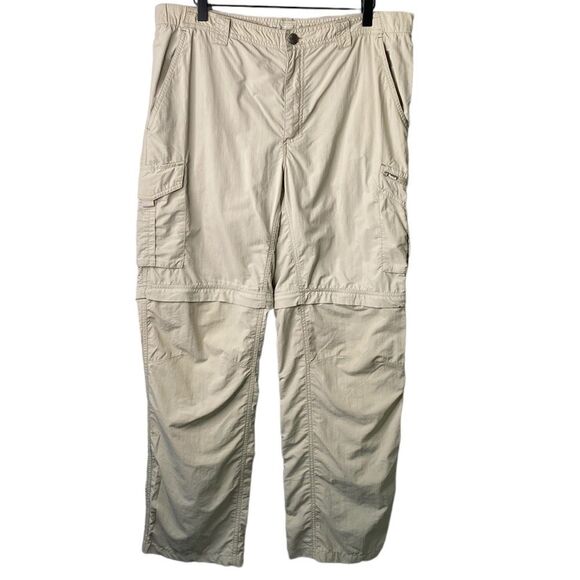Columbia Omni-Shade Nylon Convertible Utility Cargo Hiking Pant Fishing Outdoor - Picture 1 of 12